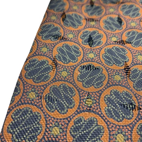 GIORGIO ARMANI Graphic "Snake" Print Silk Tie - Picture 4 of 7